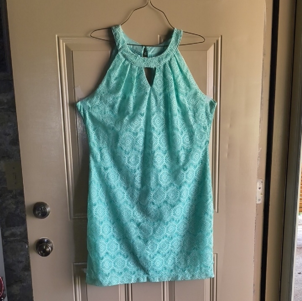 Maurices Light Green Lace Dress